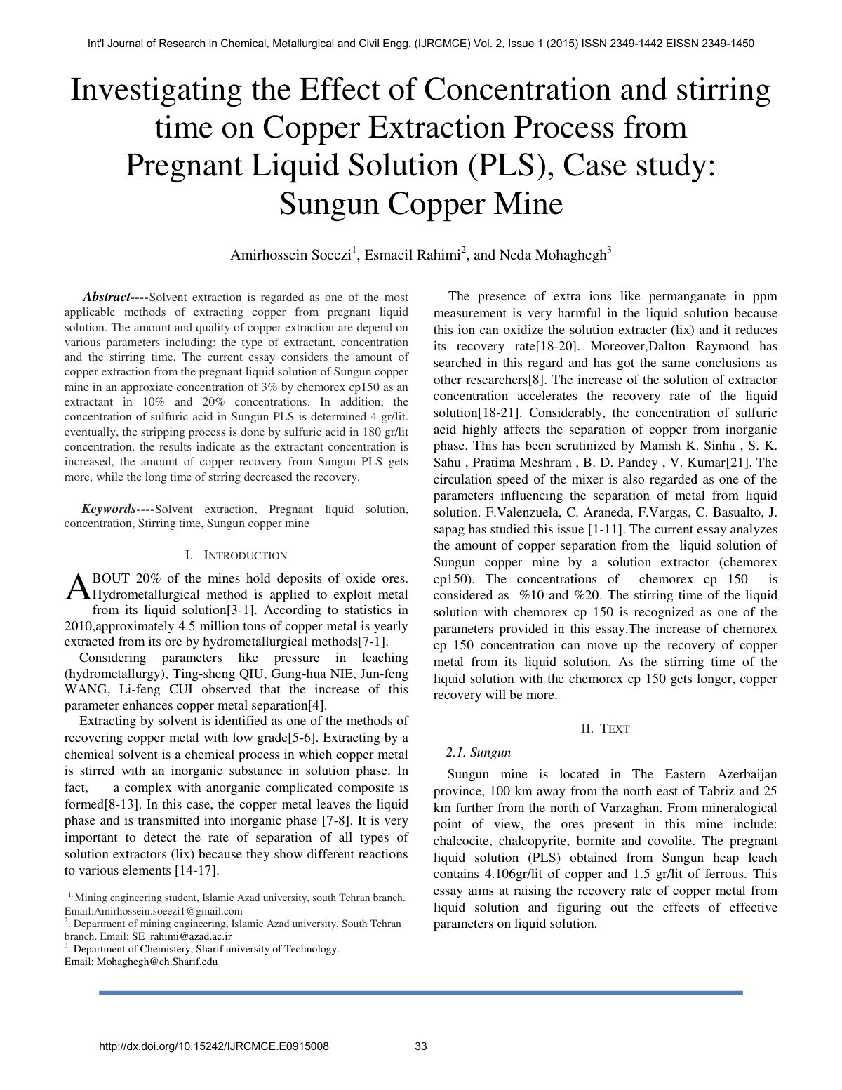First page of Investigating the effect of concentratio