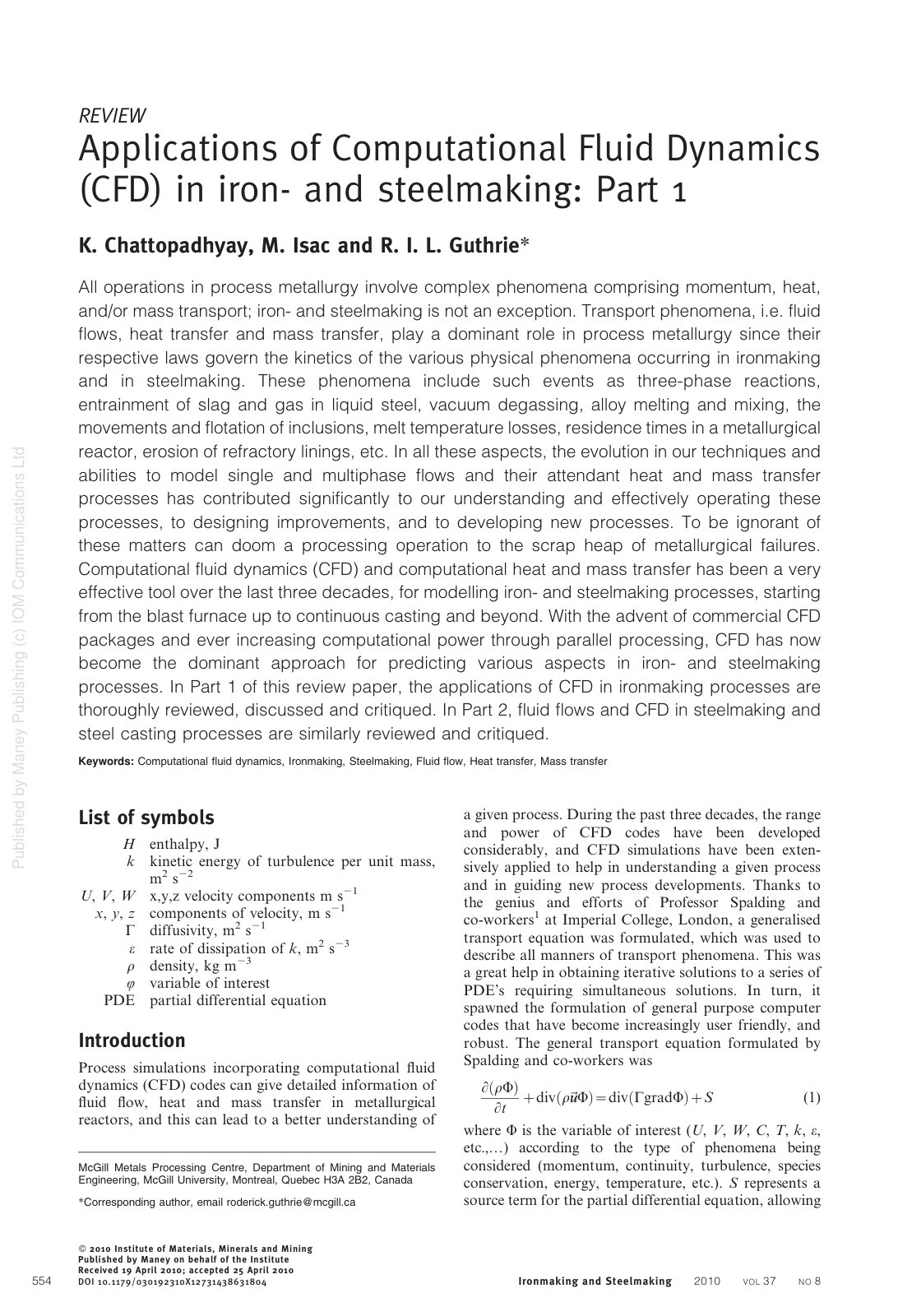 First page of Applications of computational fluid dyna