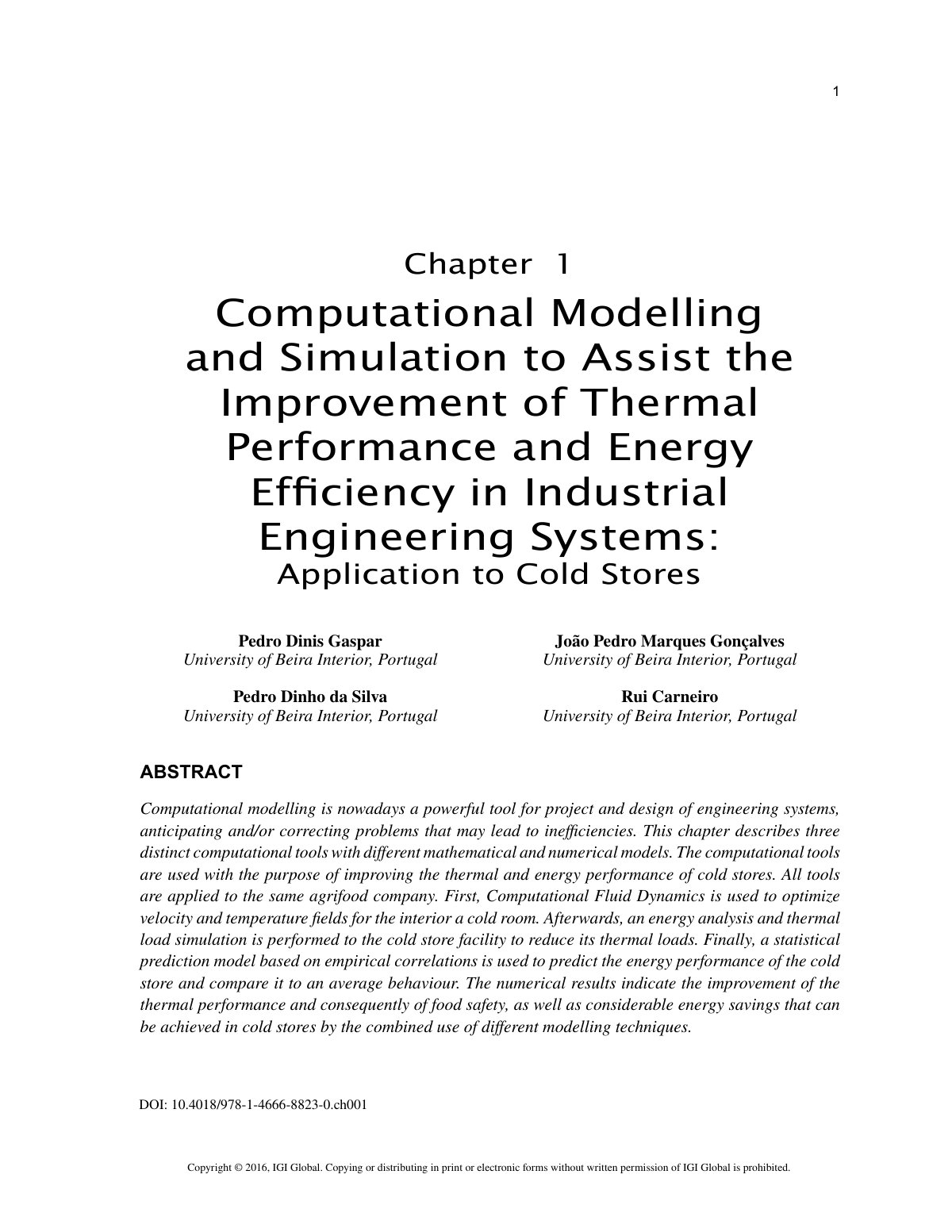 First page of Computational Modelling and Simulation t