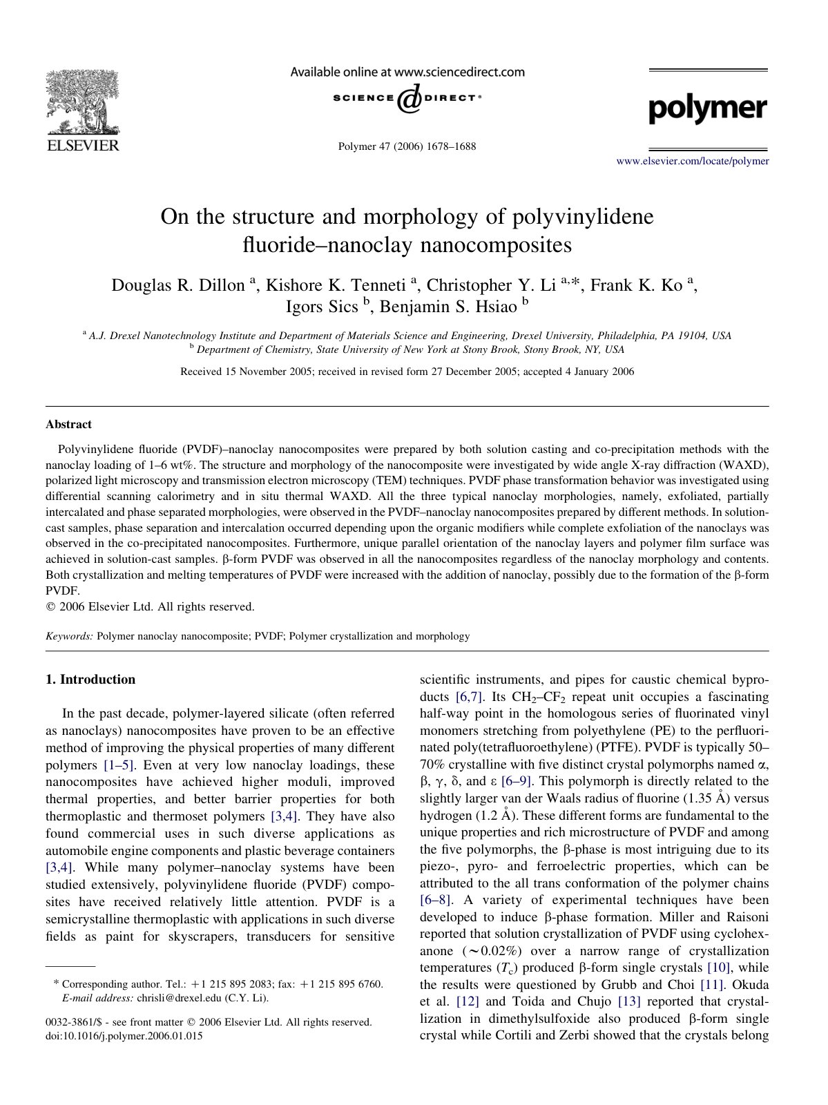 First page of On the structure and morphology of polyv