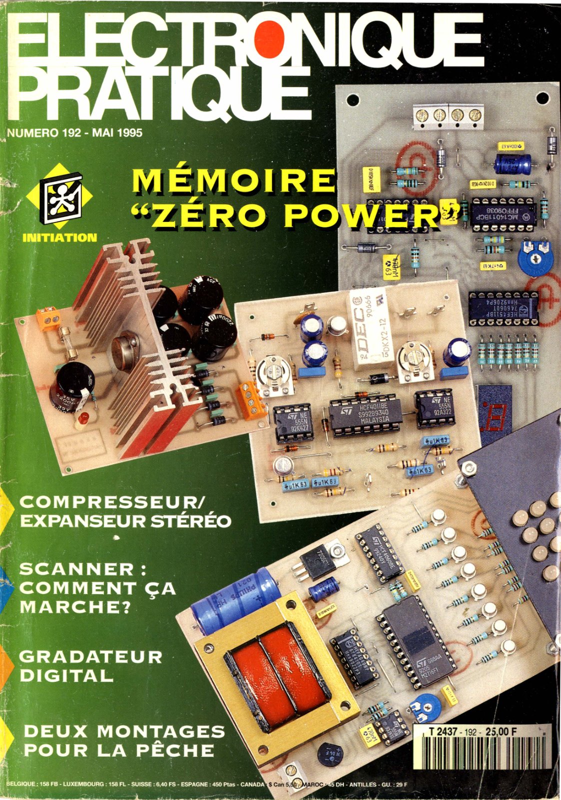 First page of ÉLECTRONIQUE PRATIQUE NUMERO 192 - MAI 1995