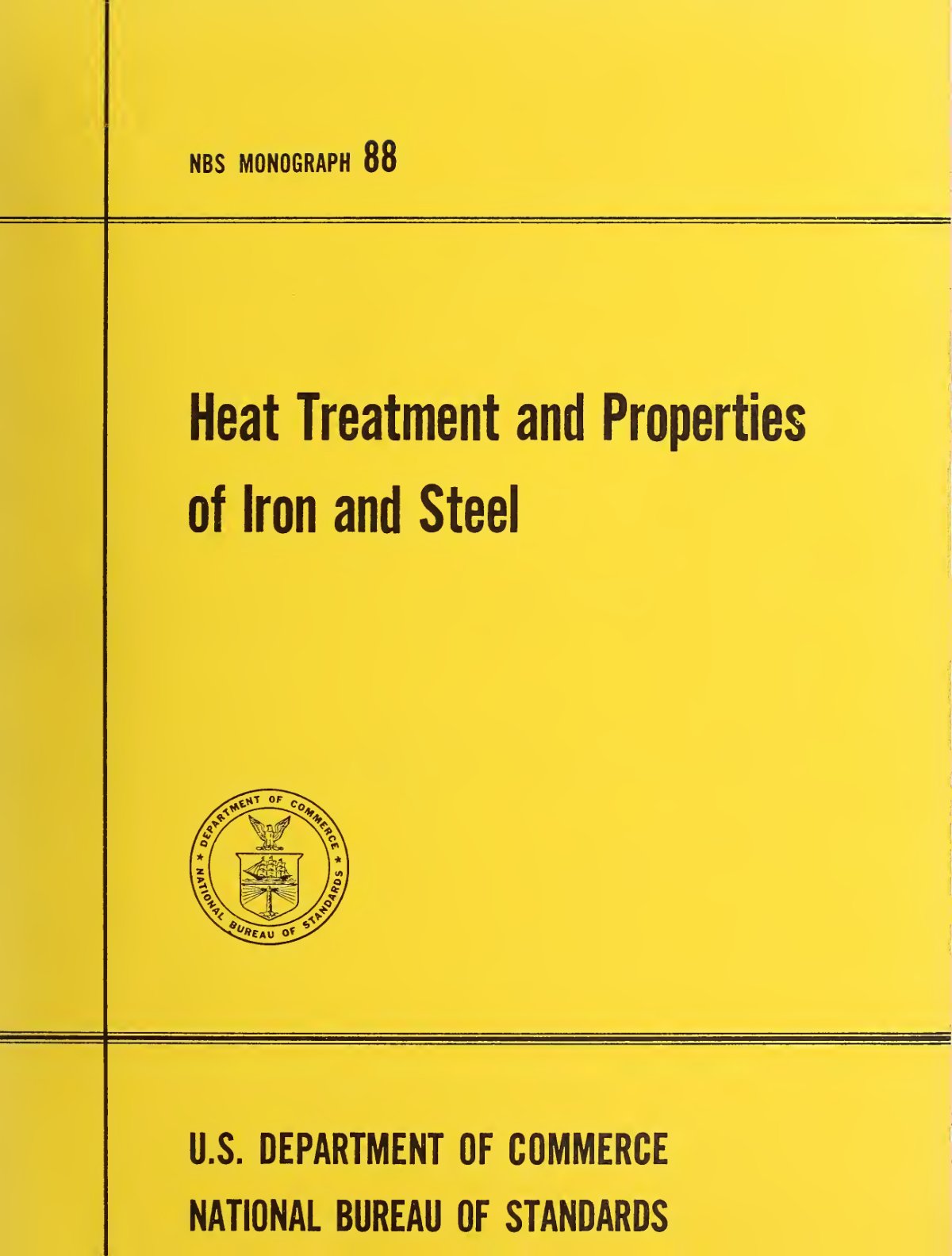 First page of Heat treatment and properties of iron and steel
