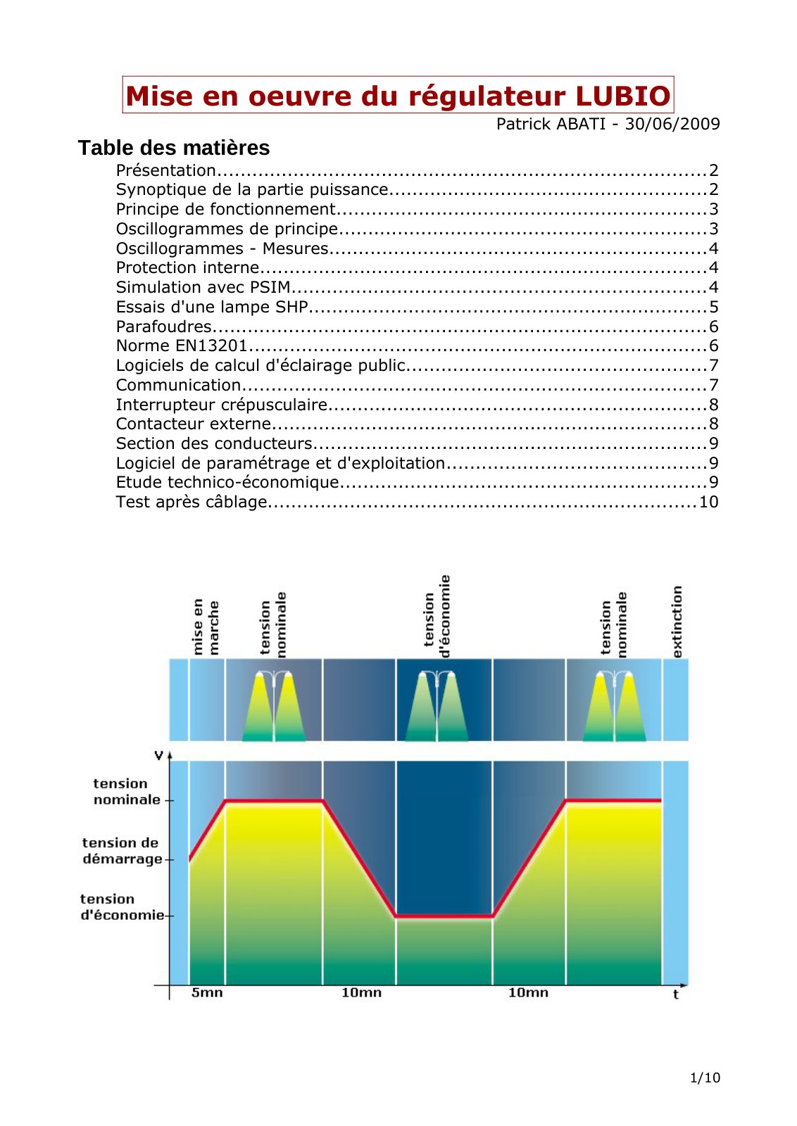 First page of lubio