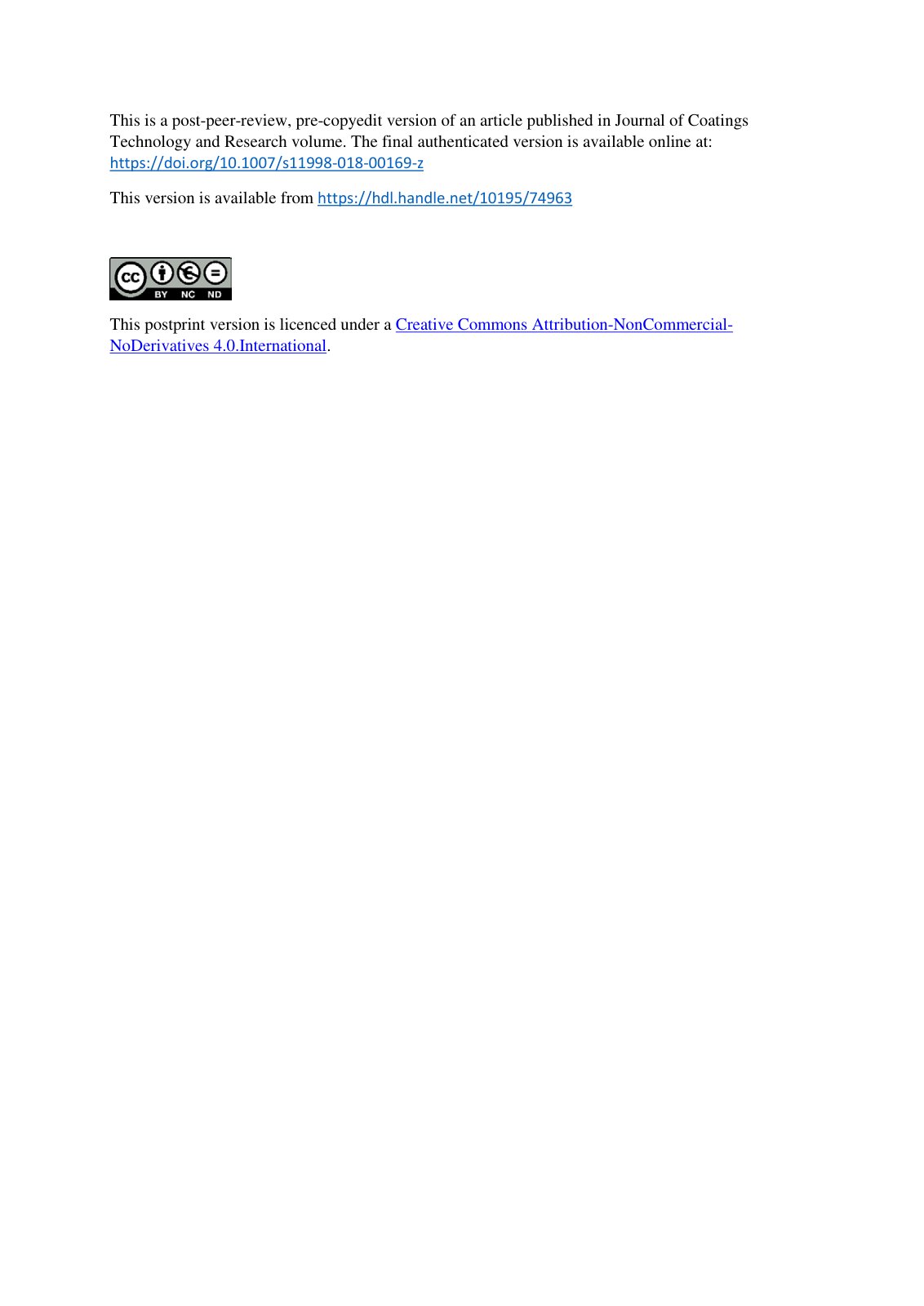 First page of Effects of conductive polymers type and
