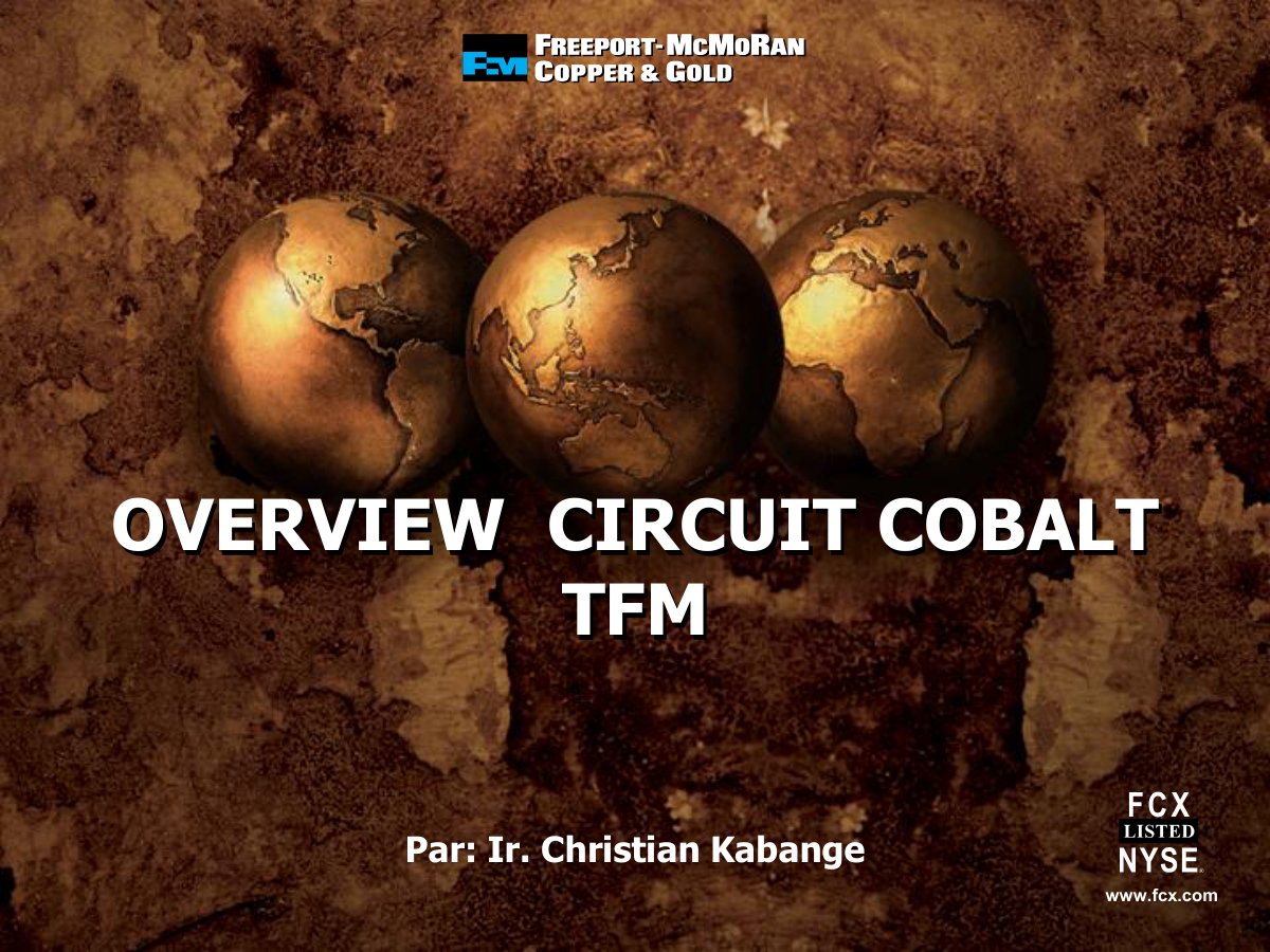 First page of Cobalt Overview for  Operators TFM