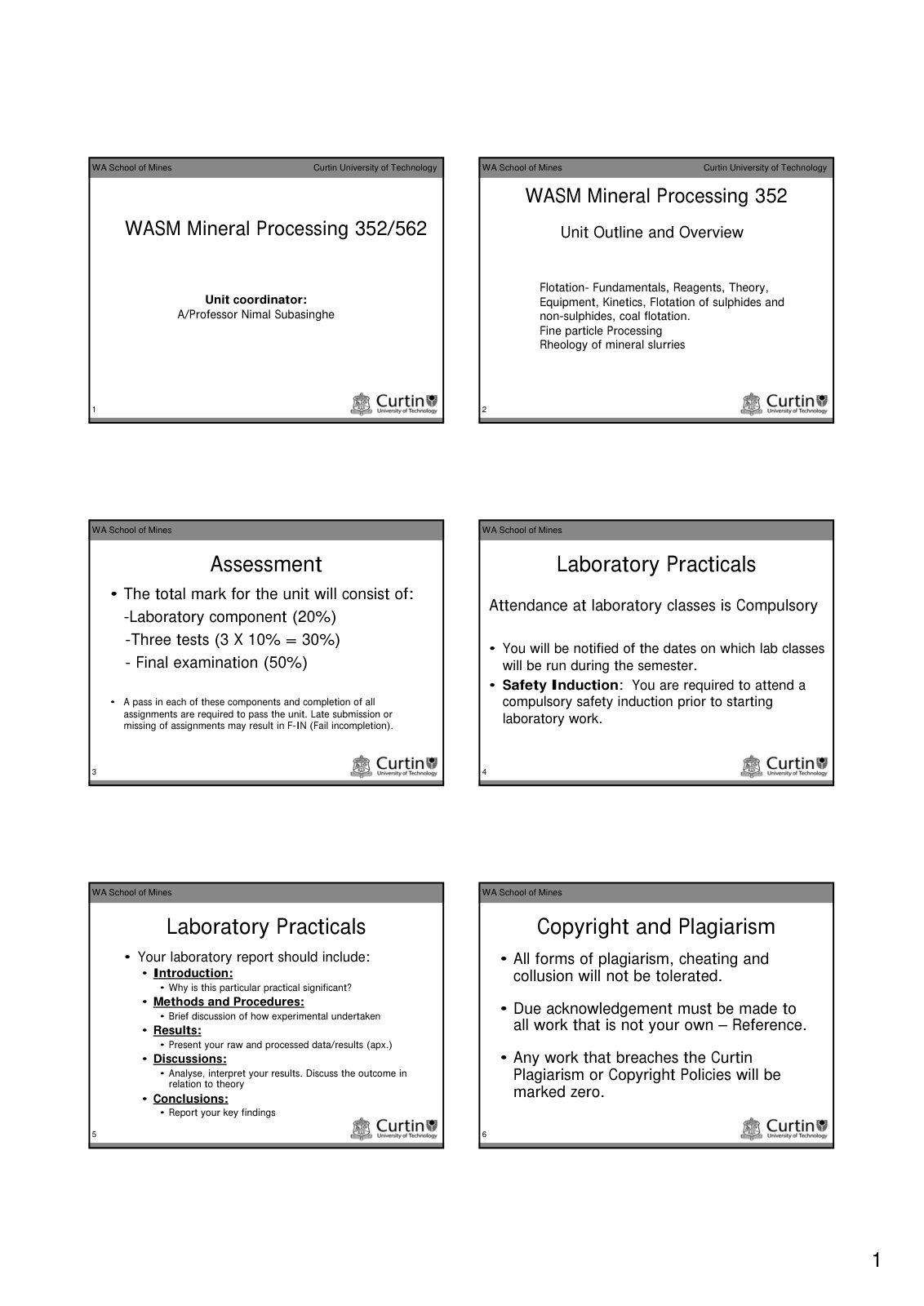 First page of Intro to Flotation   slides