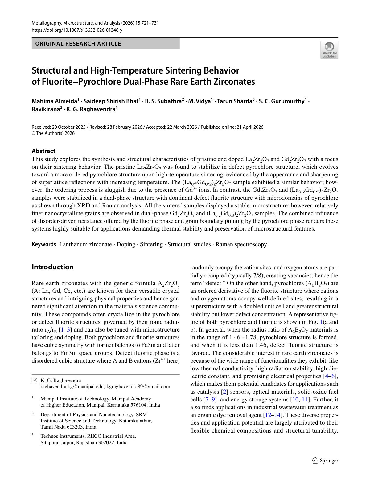 First page of 03 Rare Earth Zirconates Sintering