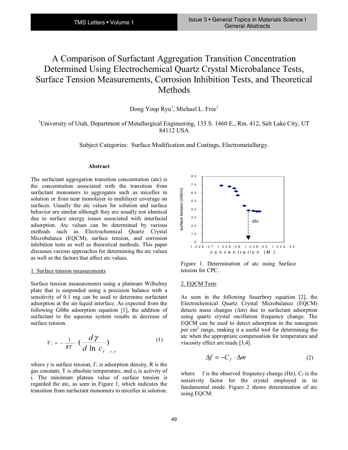 First page of LET 0403 49