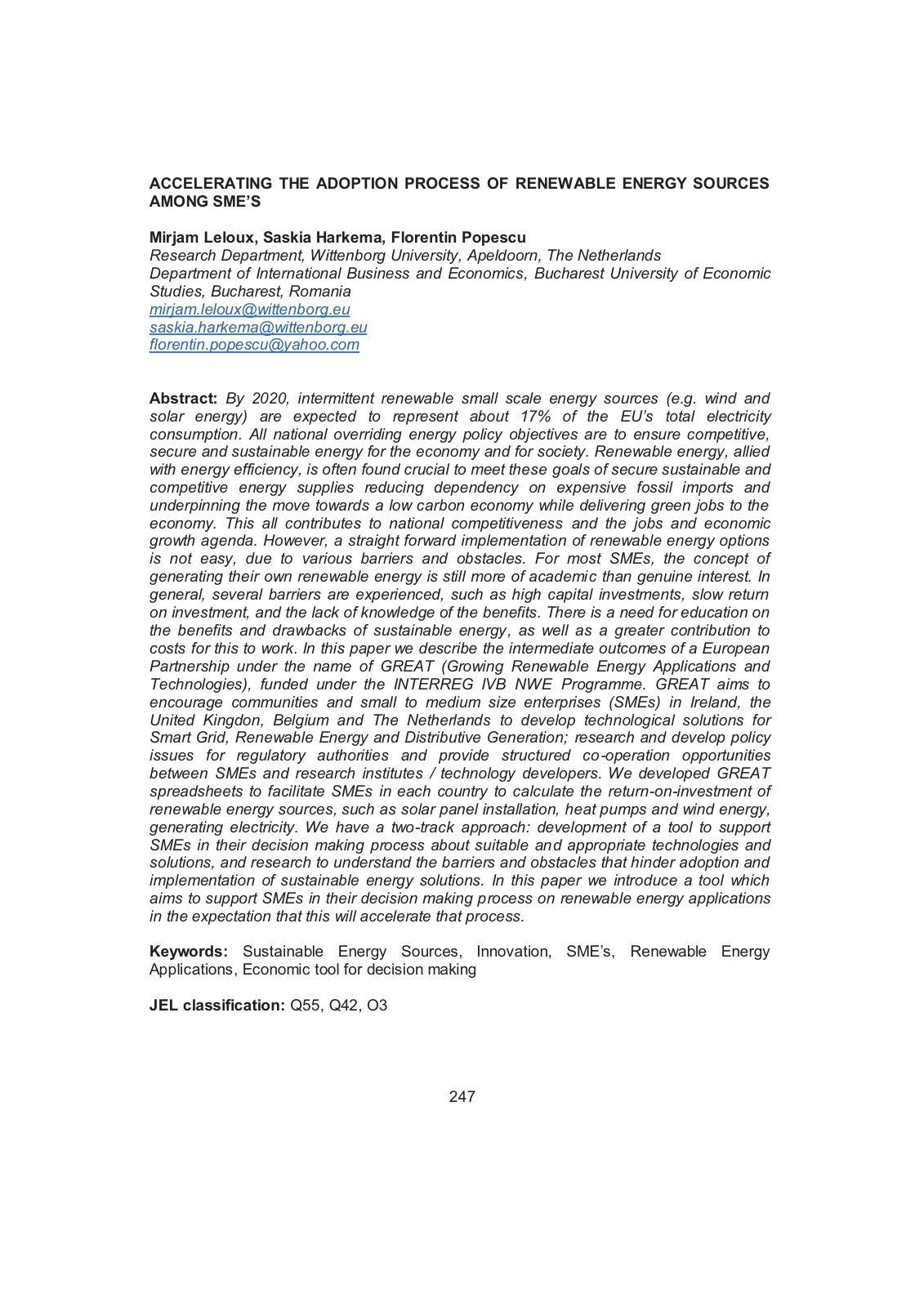 First page of Accelerating the Adoption Process of Ren