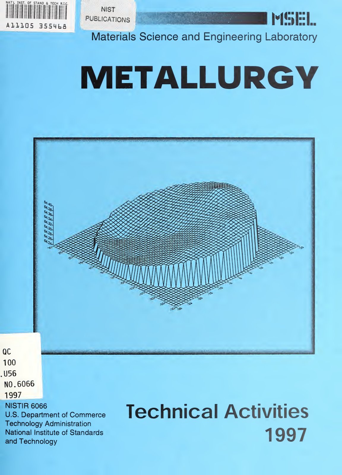 First page of Metallurgy, technical activities 1997
