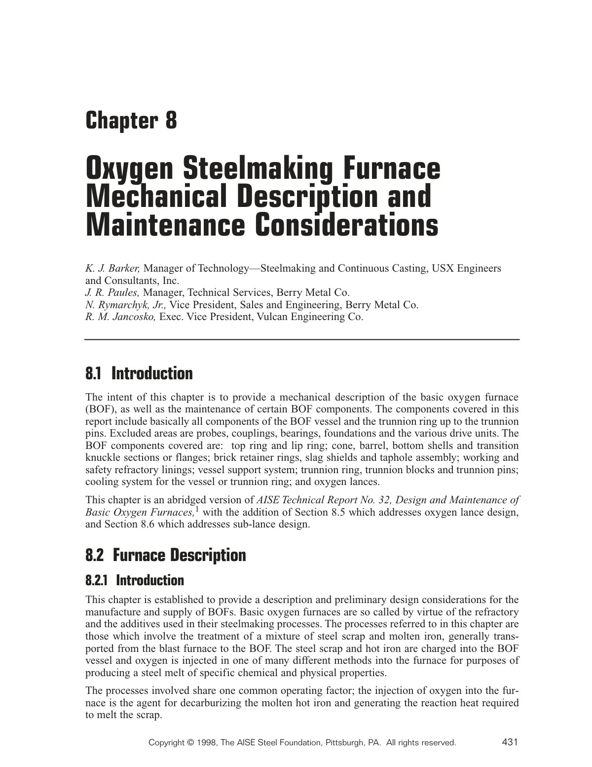 First page of 229648397 BOF Steelmaking Process