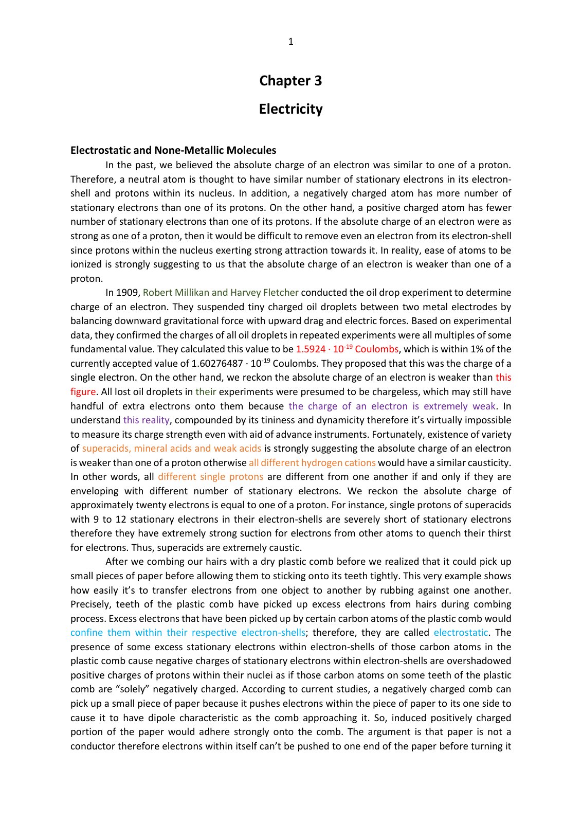 First page of Electricity