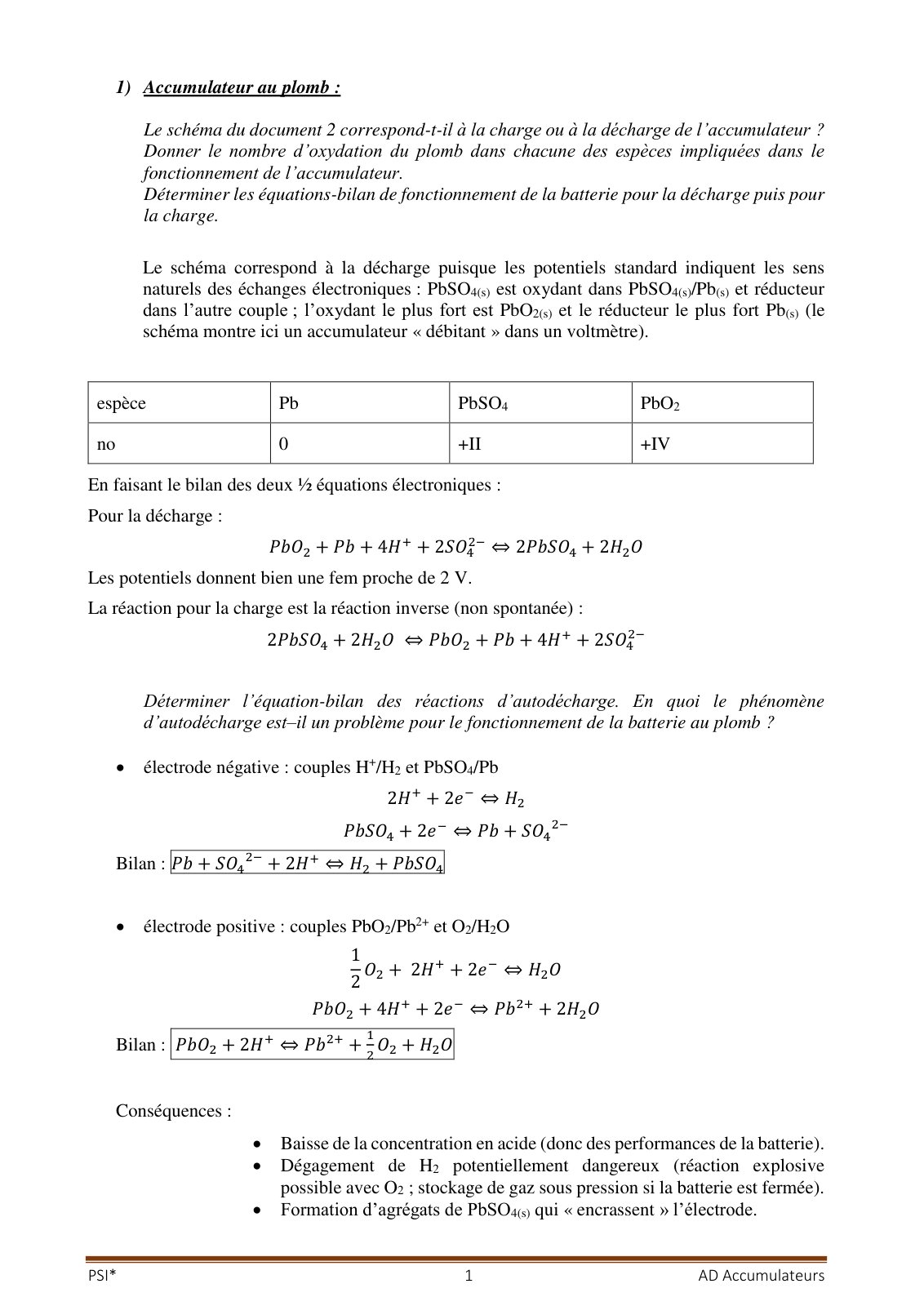 First page of accumulateur au plomb   elements de correction
