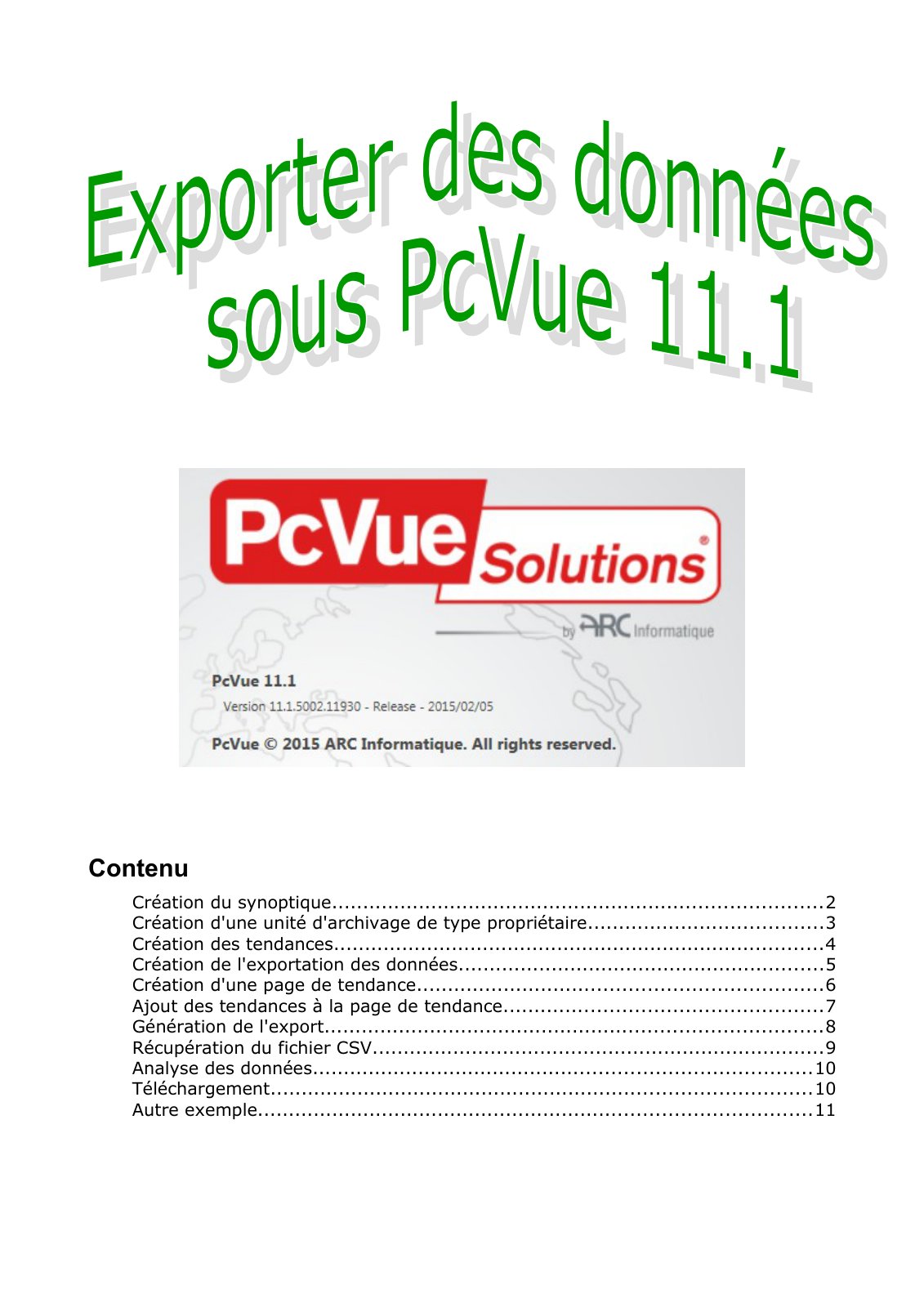 First page of export pcvue