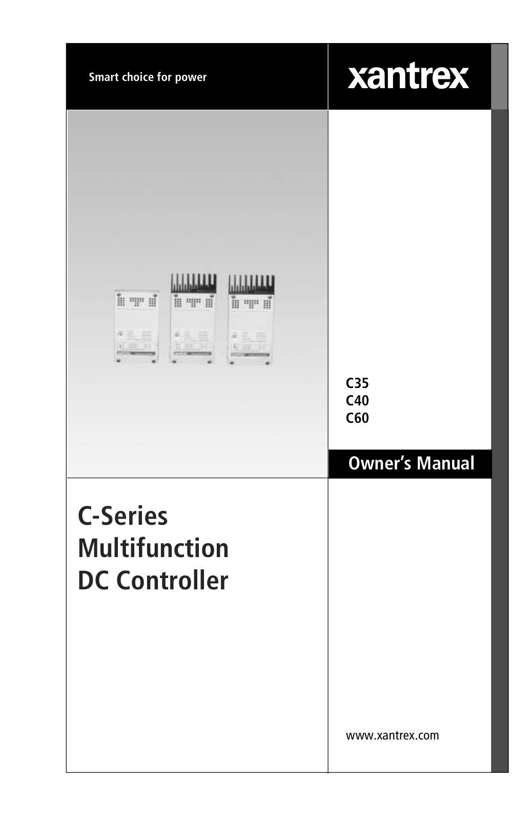 First page of C-Series Multifunction DC Controller Owner’s Guide