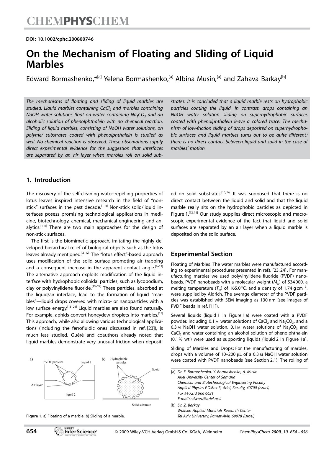 First page of On the Mechanism of Floating and Sliding