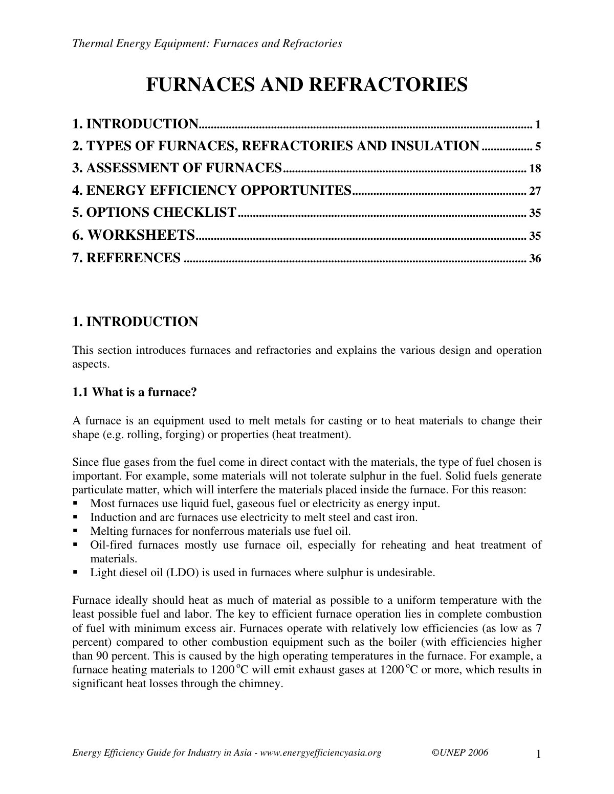 First page of Chapter Furnaces and Refractories 2