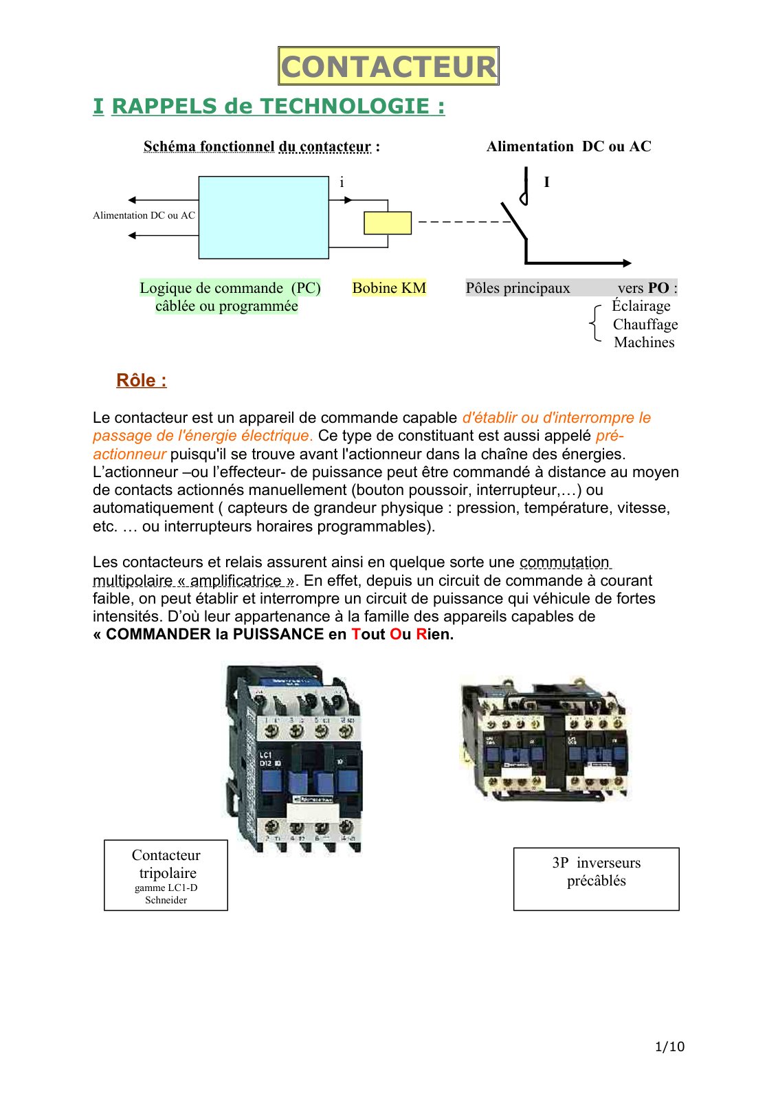 First page of contacteur (1)