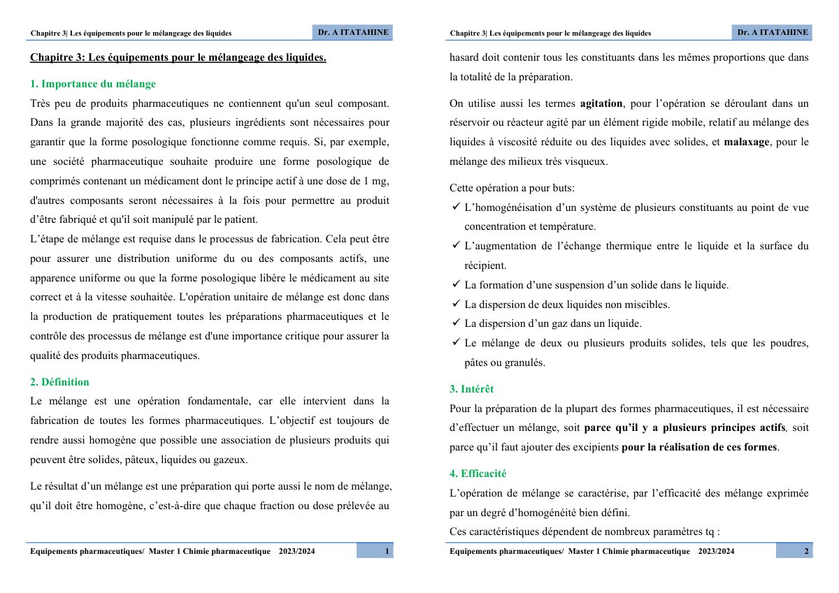 First page of Chapitre 3 Etud