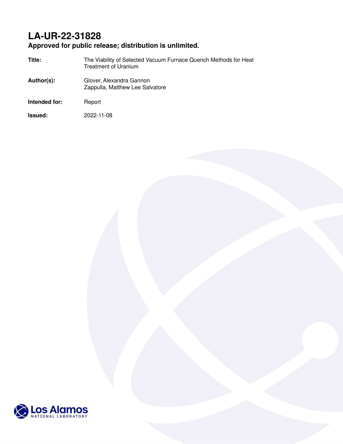 First page of CoverSheet