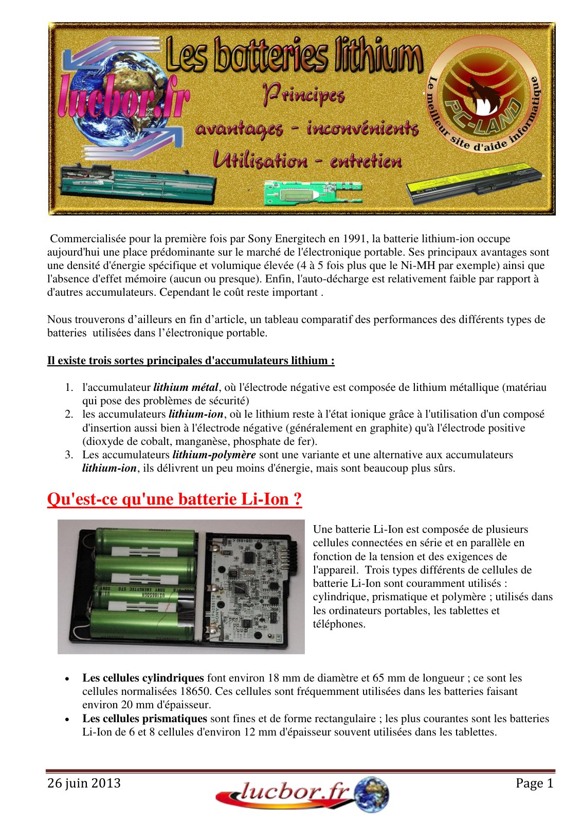 First page of batteries lithium (1)