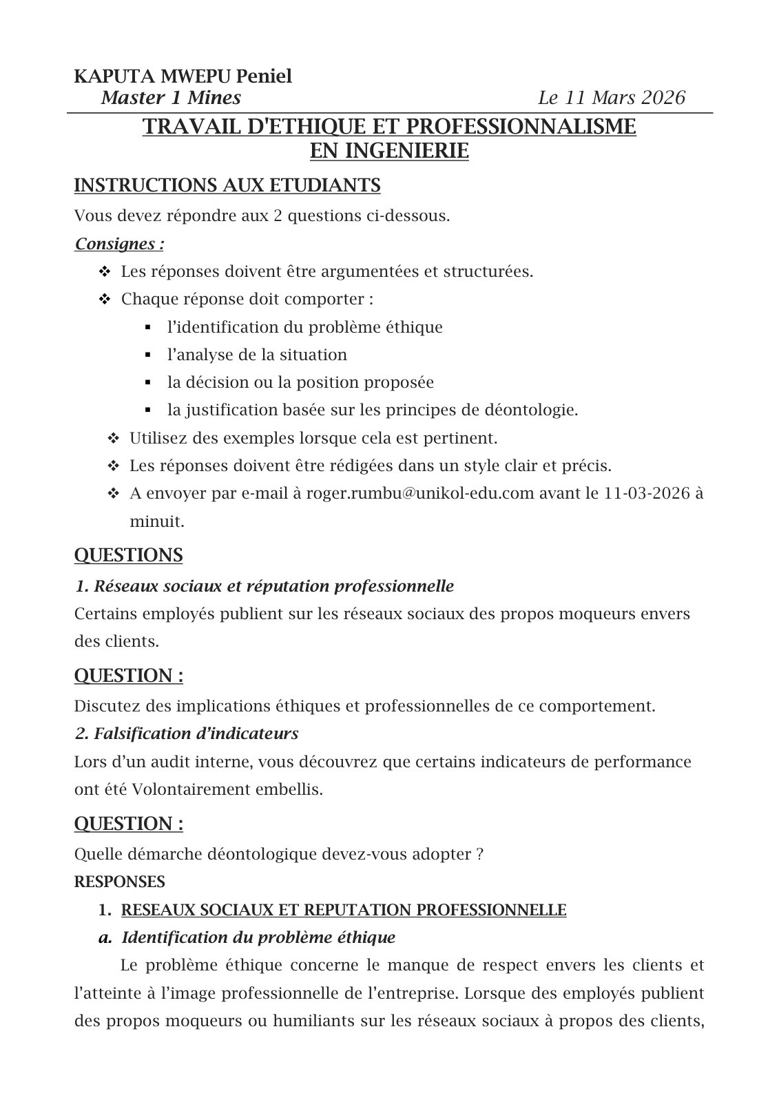 First page of TP 2 Kaputa