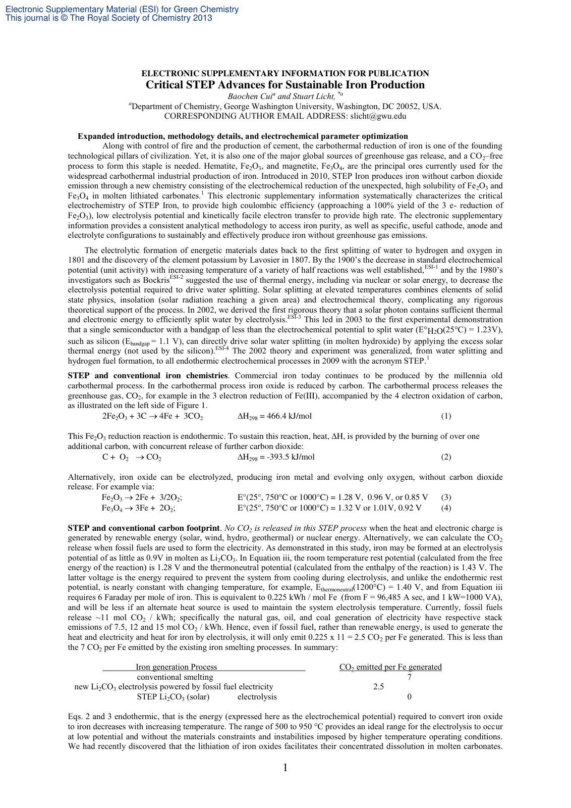First page of Critical STEP advances for sustainable i