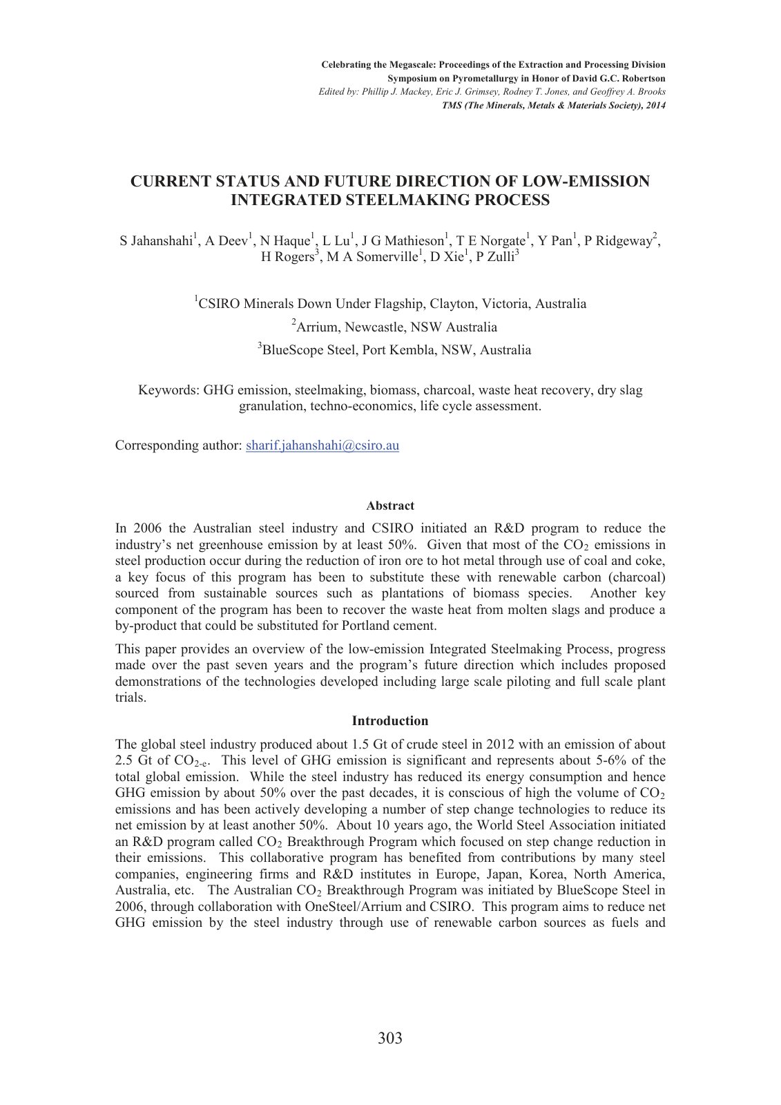 First page of Current Status and Future Direction of L