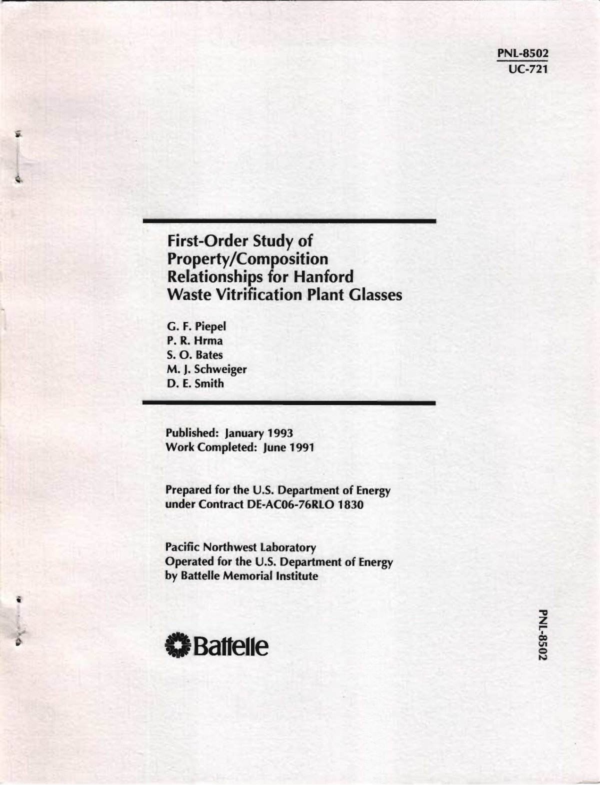 First page of First order study of property compositio