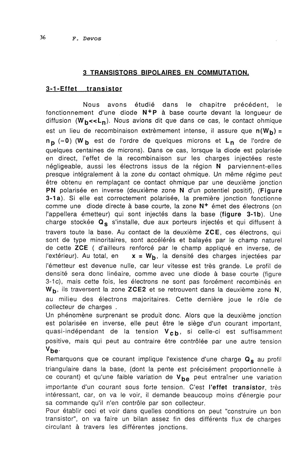 First page of transistors