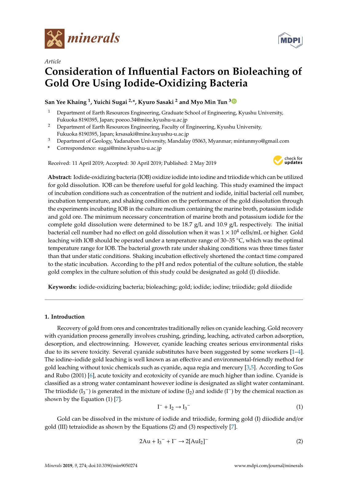 First page of Consideration of Influential Factors on