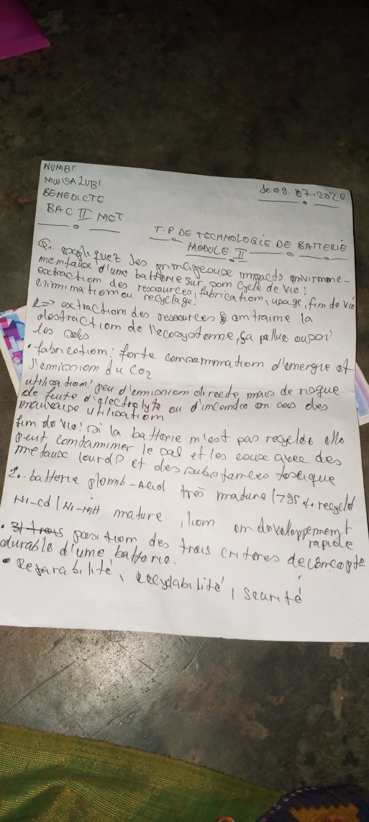 First page of NUMB'