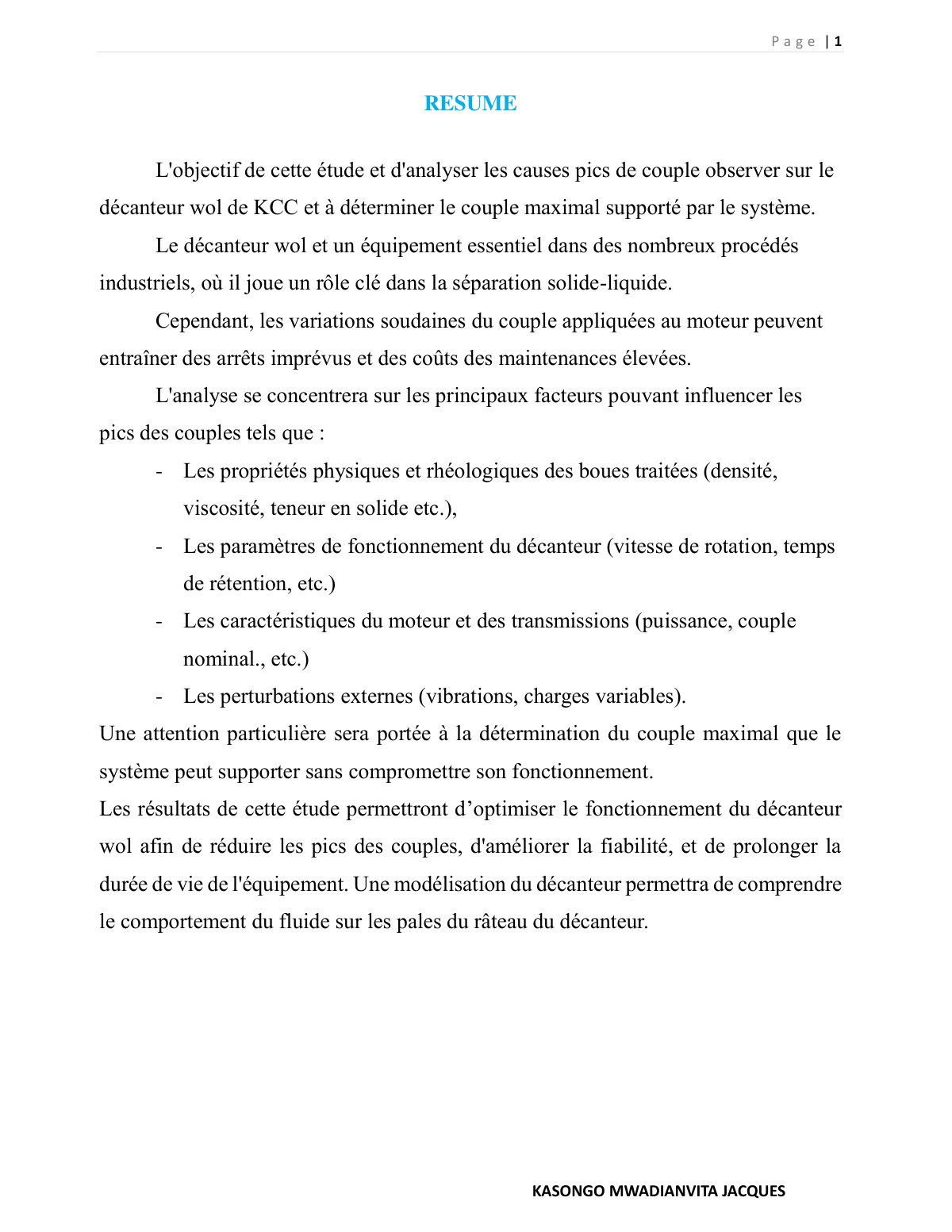 First page of corriger pdf
