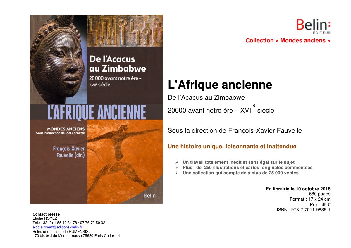 First page of flyerafriqueancienne