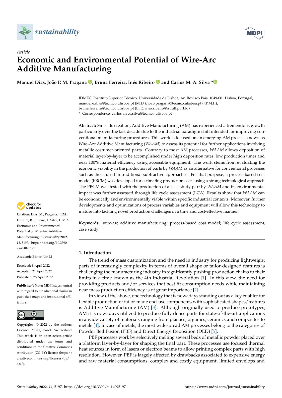 First page of Economic and Environmental Potential of