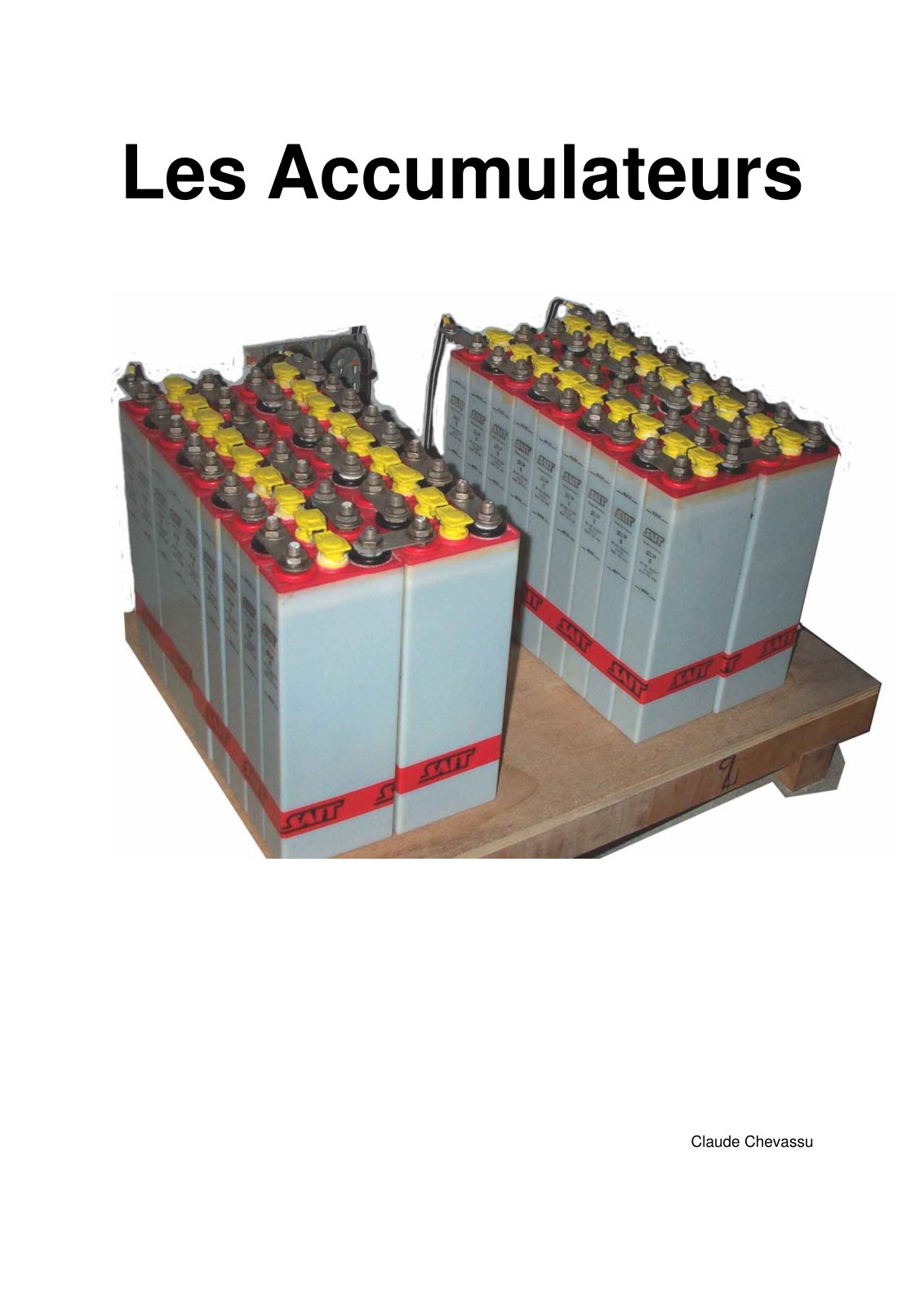First page of accumulateur plomb
