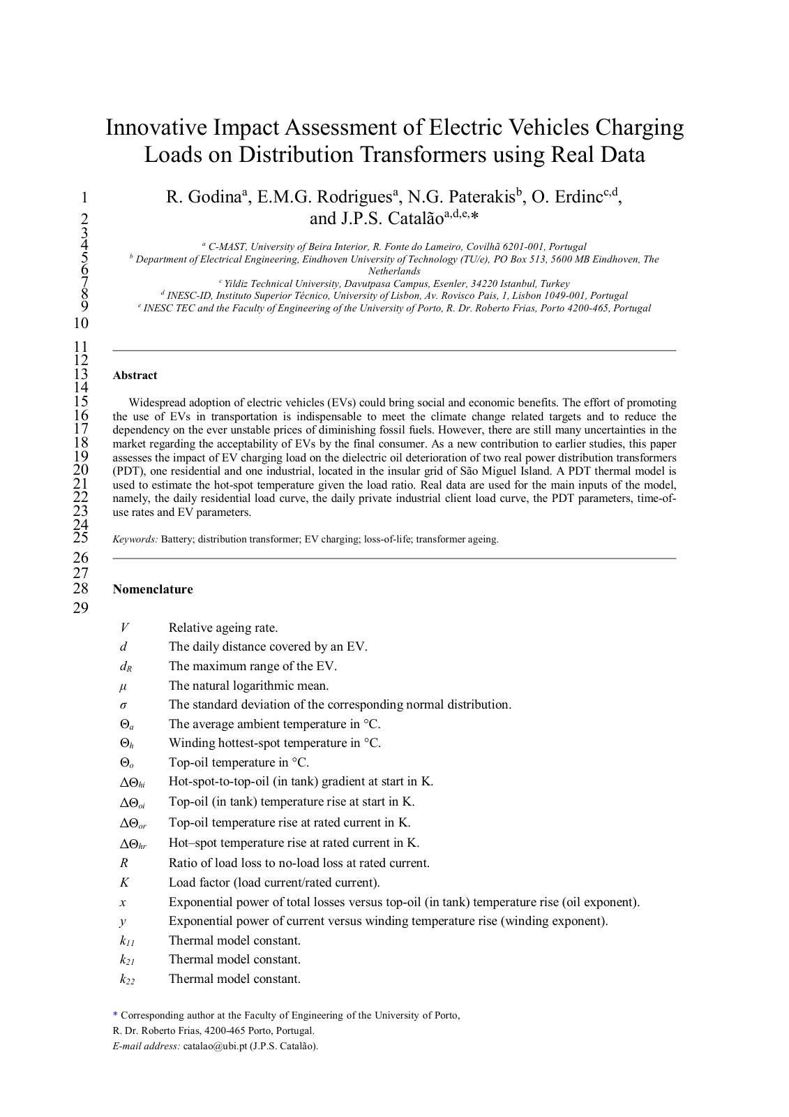 First page of Innovative impact assessment of electric