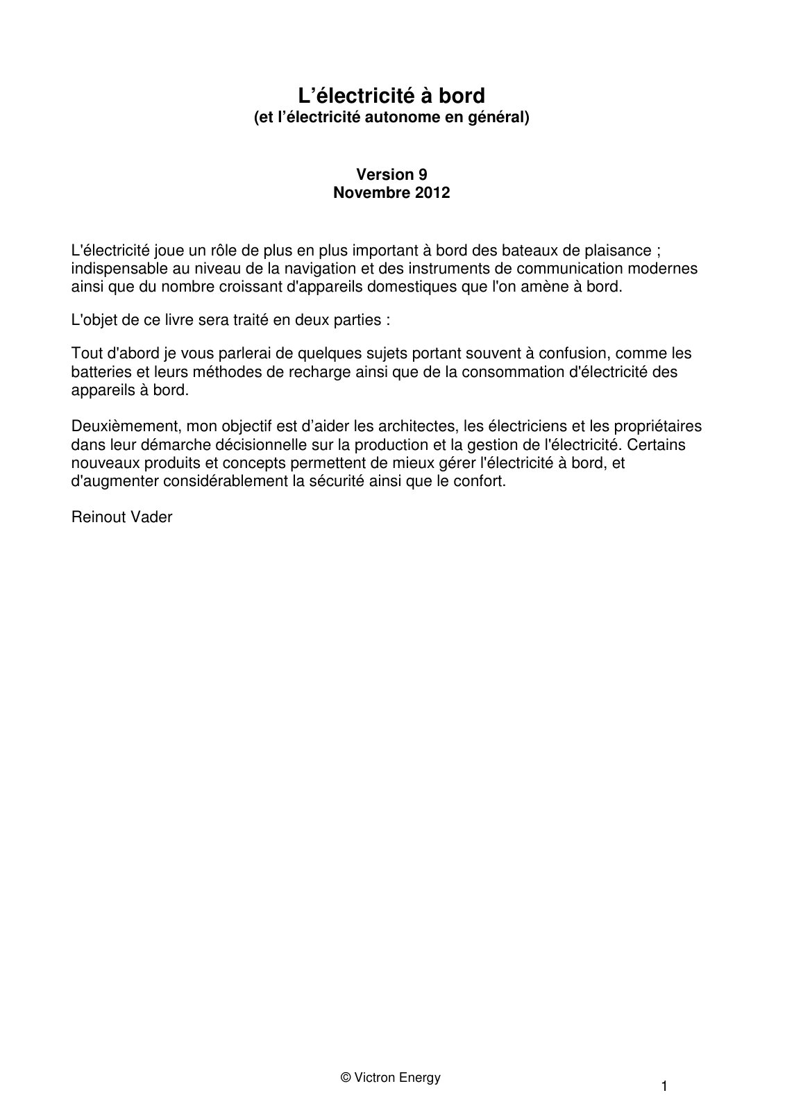 First page of energie sans limites