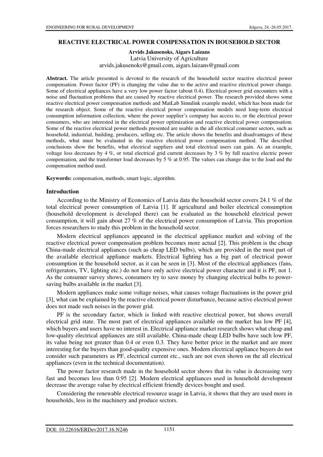 First page of Reactive electrical power compensation i