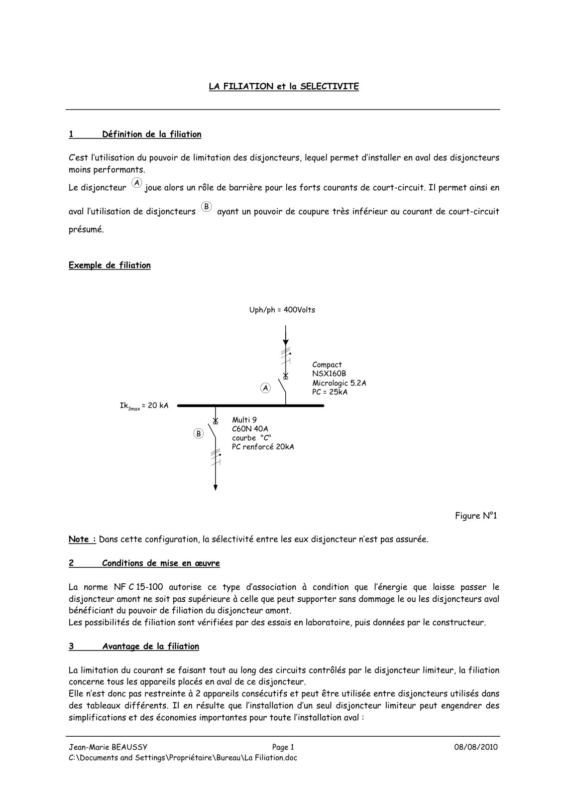 First page of filiation selectivite (1)