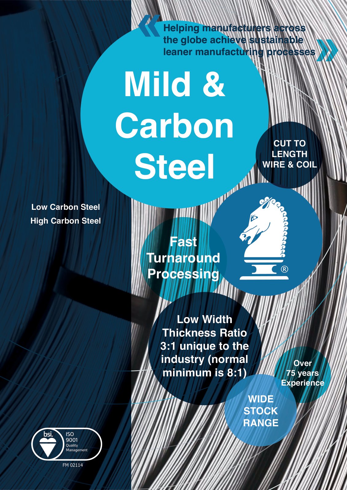 First page of QR162 Knight Group Carbon and Mild Steels Brochure