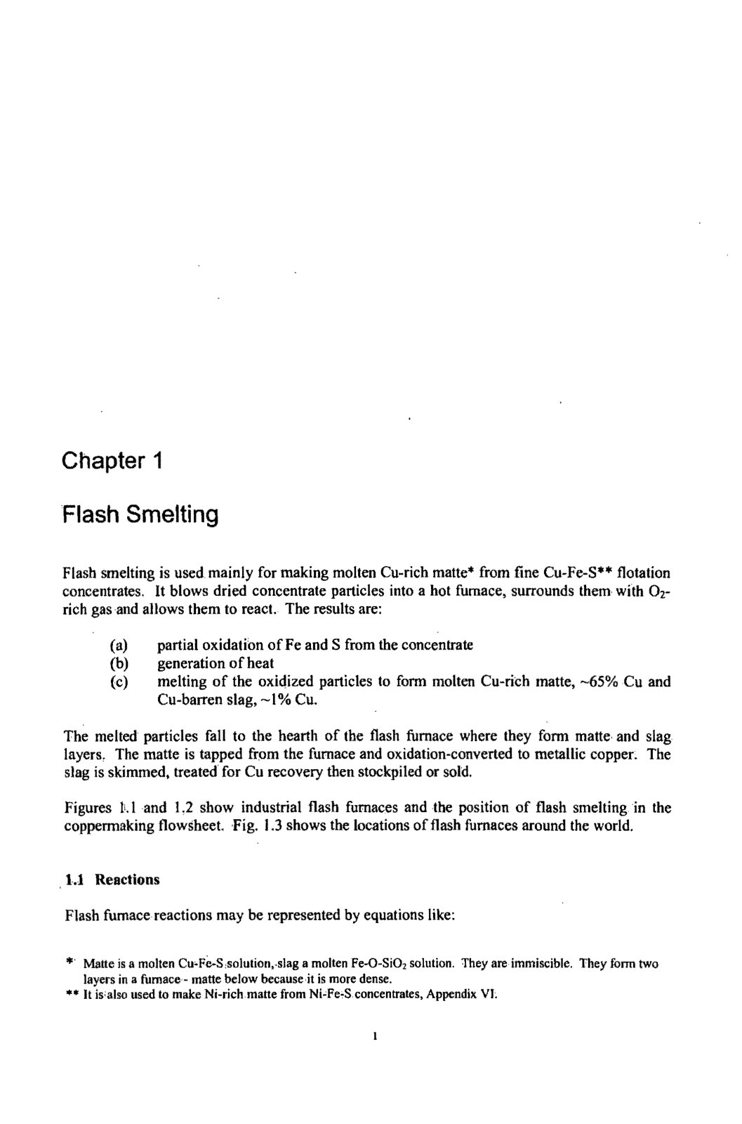 First page of Flash Smelting