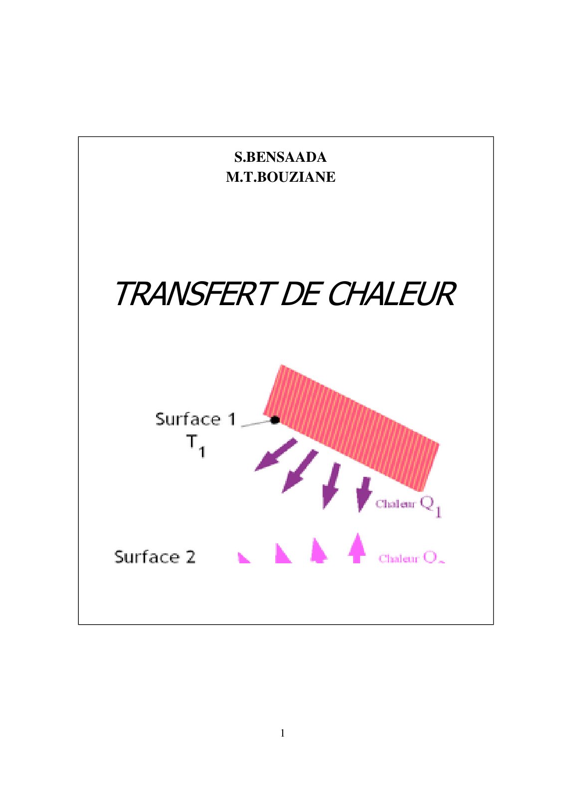 First page of Transfert de chaleur