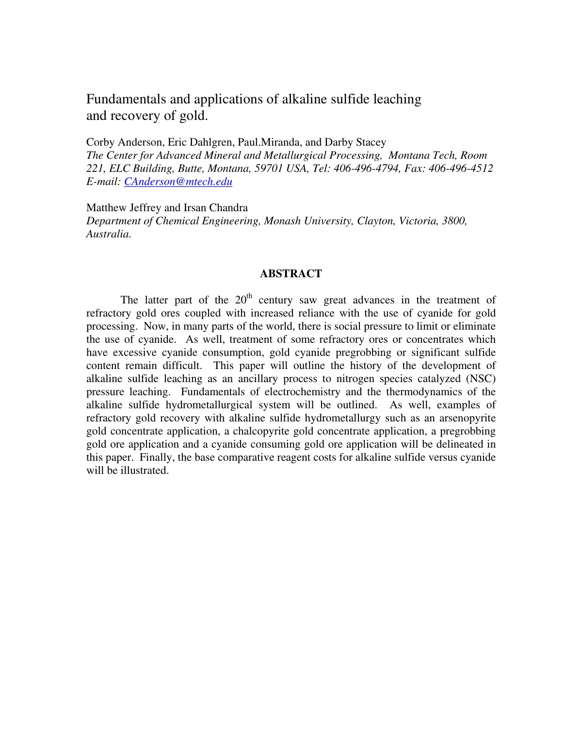 First page of Fundamentals and applications of alkalin