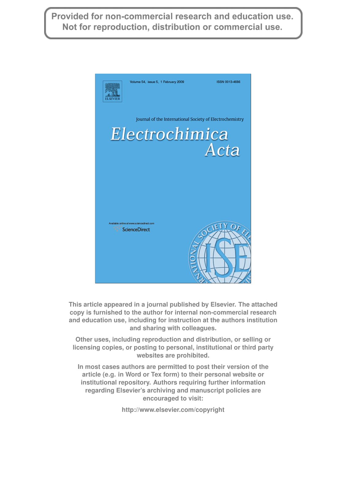 First page of Influence of halides on the dissolution and passivation behavior of AZ91D magnesium alloy in aqueous solutions
