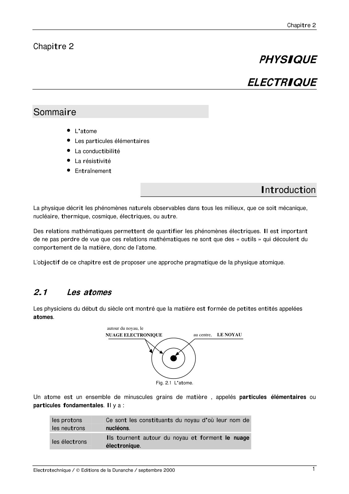 First page of physique
