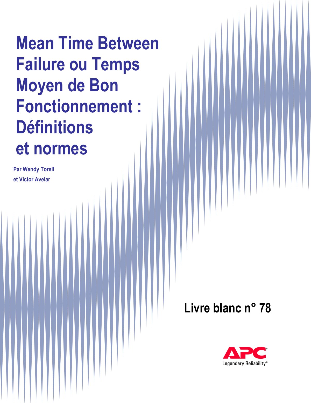 First page of mtbf