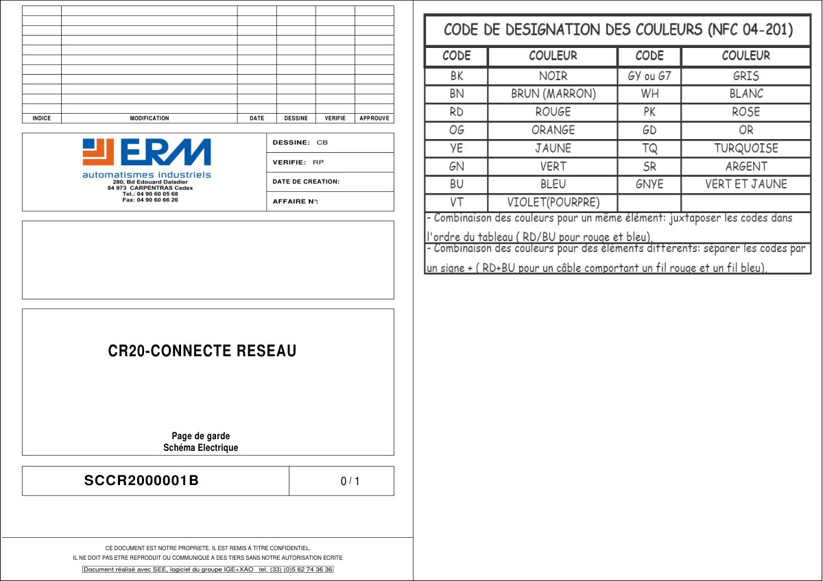 First page of CR20 - SOLERM CONNECTE RESEAU