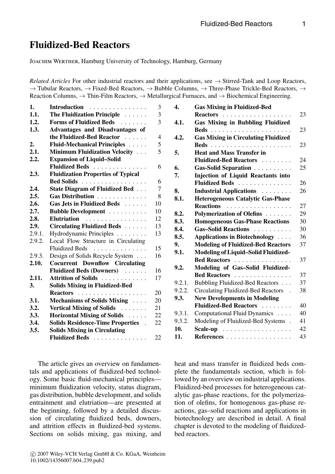 First page of 132257181 Fluidized Bed Reactor Technology