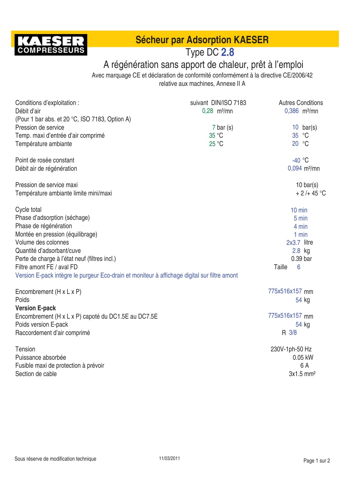 First page of description dc2 8 